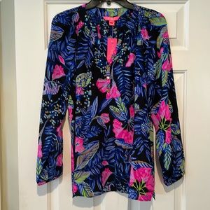 Lily Pulitzer Elsa silk top